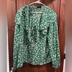 Women Floral Plus Size Top